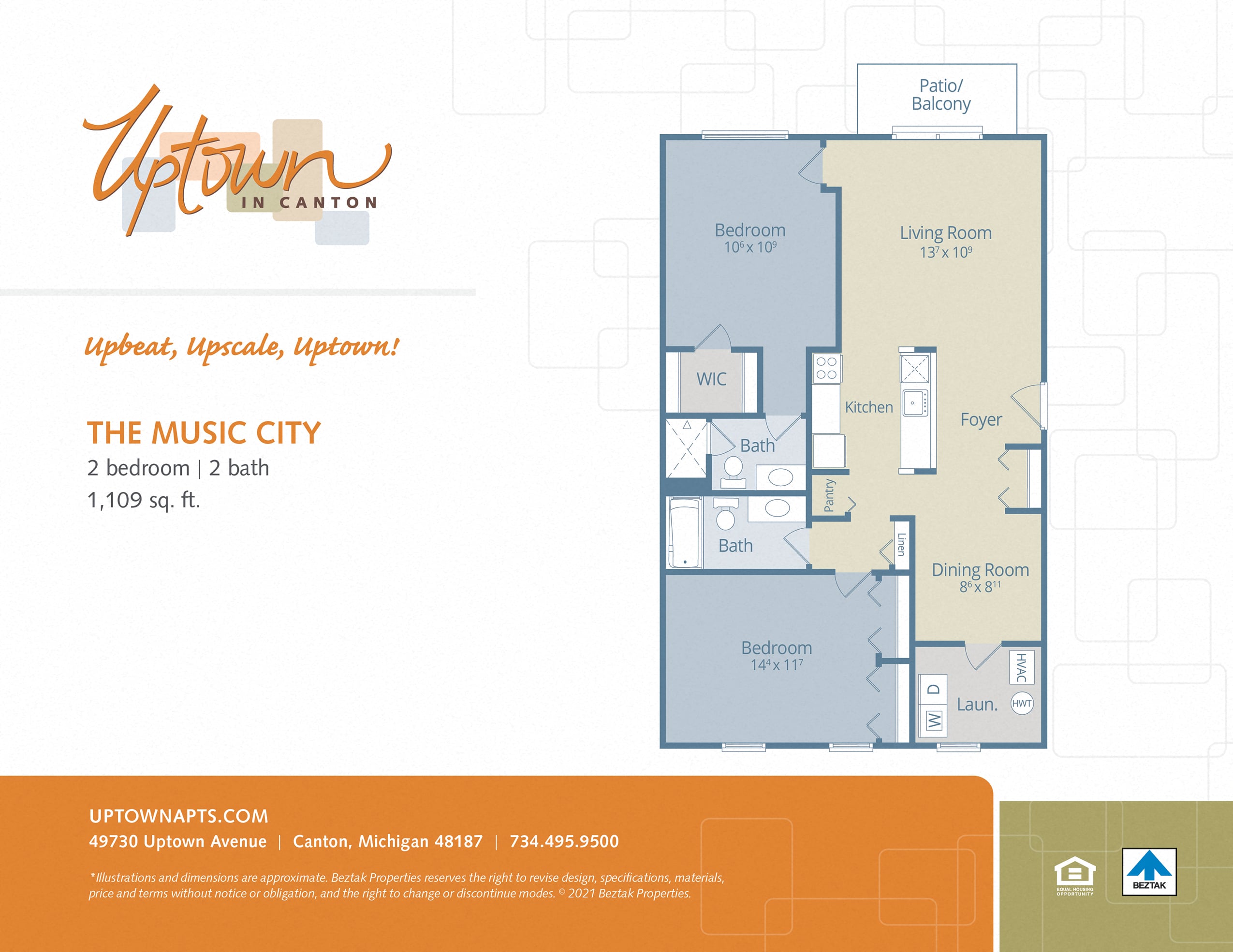 The Music City floor plan